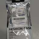 Rectangle Glitter Black White Checkered Phone Case for iPhone 15(NOT Pro),Classy Aesthetic Chic Diamond Checkerboard Pattern Bling Protective Trendy Cover for iPhone 16 6.1inch