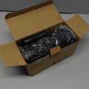 Toilet Brush and Holder 2 Pack with Long Handle - Non-Slip Grip Toilet Bowl Brush Set for Deep Cleaning Bathroom, Toilet Scrubber- Black