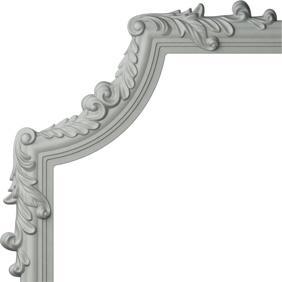 Ekena Millwork PML15X15HI-CASE-4 Hillsborough Corner (4-Pack) Panel Moulding, 15" W x 15" H x 3/4" P, Primed