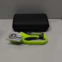 Upgraded 4V Cordless Electric Scissors, Cardboard Cutter with 3 Blades,Case, USB Charging, Max Cutting 1/4" Rotary Box Cutter for Cardboard, Carpet & Plastic, Lightweight & Arthritis Friendly (Green)