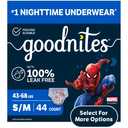 Goodnites Boys Absorbent Disposable Nighttime Bedwetting Underwear, S/M, 33 Count, 3 packs