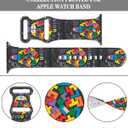 Silicone Watch Bands Compatible with iWatch 38mm 40mm 41mm 42mm 44mm 45mm for Women Men,Replacement Sport Wristbands for iWatch Series 8 7 6 5 4 3 2 1