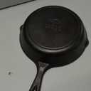 Lodge 8 Inch Cast Iron Pre-Seasoned Skillet  Signature Teardrop Handle - Use in the Oven, on the Stove, on the Grill, or Over a Campfire, Black