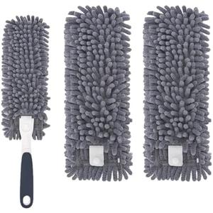 Yicotira Reusable Microfiber Duster Refills Compatible with for MR.SIGA & OXO Duster- Washable Dusters Refill for MR.SIGA Lint Free Microfiber Duster for Cleaning, 2 Pack (Handle is Not Included)