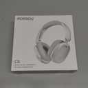 RORSOU C6 Active Noise Cancelling Headphones, Wireless Over Ear Bluetooth Headphones, 60H Playtime, Lightweight Folding Deep Bass Comfort Fit Ear Cups Headset with Mic for iPad/Travel/PC/Home Silver