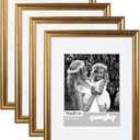 16x20 Gold Picture Frame Matted 3Pcs