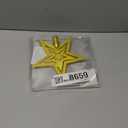 Clever Creations Christmas 8 Inch Tree Topper Flat Star Decoration, Glitter Treetop Holiday Home Dcor, Silver