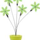 1pc Colorful Plastic Flowerpot Head Photo Clip Stand for Home Decoration Desktop Picture Holder for Photos Notes and Cards for Office Bedroom and Living Room
