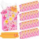 Kolldenn 24 Pcs Mother's Day Gift Bags with Tissue, Floral Happy Mothers Day Treat Bags with Handle for Mom's Birthday Gift Wrapping Supplies for Mother Party Decorations