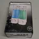 2-Chamber Soap Dispensers Wall Mount,400ml Bathroom Shower Dispenser,Press Manually Lotion Shower Soap Dispenser Use for Home,Bath,Kitchen,Hotels,Apartment,Restaurants(Black)