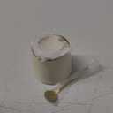 WHJY Ceramic Sugar Bowl with Lid and Spoon, Simple White Clear Porcelain Salt Bowl Salt Container, Modern Spice Box Seasoning Jar for Home and Kitchen Coffee Bar - White