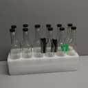 12 Pack 12oz Clear Glass Bottles With T-top Caps & Seal Shrink Capsules, 375ml Empty Wine Bottles with Funnel for Wine, Beverages, Juice & Kombucha