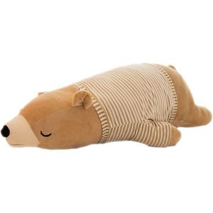 MMTTAO Stuffed Polar Bear Animal Plush Toy 20 Inch Large Brown Sleeping Bear Animal Stuff Soft Plushies Cute Dolls Collection Huggable Pillow Cushion Birthday Gift for Kids Child Boys Girls, 20Inches