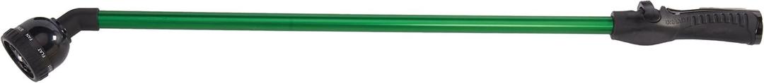 Dramm Rain Select Rain Wand  9-Pattern Adjustable Spray Head with One Touch Thumb Valve  30 Inches Long, Green