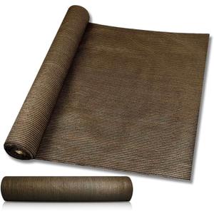 Windscreen4less 8'x15' Sun Shade Fabric Roll Shade Cloth Cover Wind Screen UV Block for Outdoor Pergola Patio Backyard Garden Greenhouse, Brown