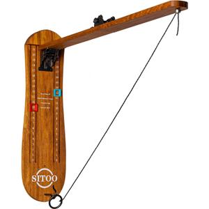 Ring Toss Game for Adults, Outdoors Games, Hook and Ring Game with Foldable Arm (WOOD)