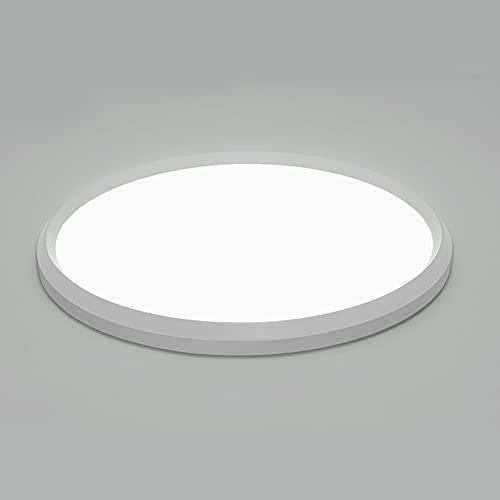 Gongye, Creative Ceiling Light, Led Circular Simple Ceiling Light, Modern Nordic Atmospheric Living Room Light, Fashionable Study Master Bedroom Ceiling Light(White), 20"