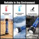 WORKPRO Rechargeable Flashlight High Lumens, Aluminum IPX7 Waterproof Compact Flash Light, Super Bright 3 Mode LED Handheld Flashlight for Home, Camping, Hiking, Emergency
