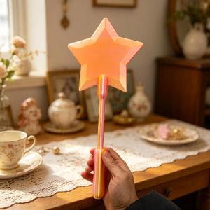 Starlight Credit Card Wand Tap to Pay,Fairy Wand Card Holder,Creative Tap Wand for NFC Payments Transit Passes(Pink Gold)