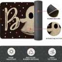 Artoid Mode Bats Black Cats Boo Pumpkin Halloween Kitchen Mats Set of 3, Home Decor Low-Profile Kitchen Rugs for Floor - 17"x29"+17"x36"+17"x47"