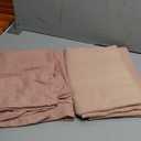 Elegant Blush Pink Sheer Curtains 84 Inches Long for Living Room, Bedroom Cotton Textured Light Filtering Semi Sheer Curtains Linen Natural Rod Pocket Voile Drapes, W52 x L84 in, 2 Panels