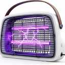 LED Bug Zappers, 12 LED Tube Up to 6 Years, Electric Mosquito Zapper, 11V-240V Fly Trap Mosquito Killer Lamp WordWide Applicable Grey.