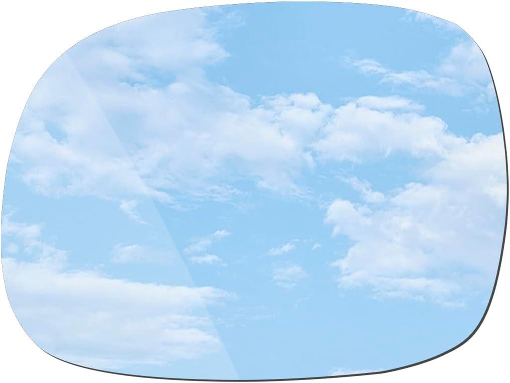 TOEMIRR Replacement Mirror Glass Driver Left Side fit for 2001-2007 Toyota Sequoia, 2000-2006 Toyota Tundra Tool-Free Installation with Adhesive Flat No Backing Plate