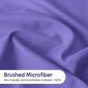 LONAVA Queen Sheet Set 4 Pieces,Purple Ultra Soft & Breathable Microbifer Sheets, 1600 Thread Count Hotel Luxury Oeko-Tex Bed Sheets, 14-16 Inch Deep Pocket Durable Wrinkle Free Sheets (Blue, M)