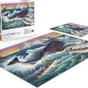 Buffalo Games Jigsaw Puzzle - 300 Pieces, 21.25 x 15 in, Multicolor - Oversized Pieces for Easy Grip & Adult Jigsaw Puzzles - Bonus Reference Poster & 300 Count Puzzles for Adults
