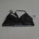 Calvin Klein Women's Motive Cotton Lightly Lined Bralette Bra (Large, Charcoal Heather)