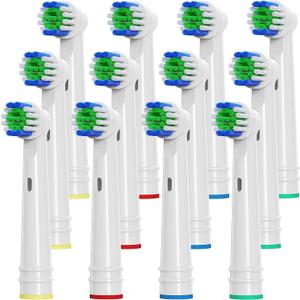 Replacement Toothbrush Heads Compatible with Oral B, 12 Pack Electric Toothbrush Heads Medium Bristles for Deep Cleaning, Soft Brush Heads Compatible with Oral B 7000/Pro 1000/9600/500/3000/8000