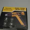 SEEKONE Mini Heat Gun, 600W Dual Temperature Hot Air Gun Tool 572&932, With 4.9Ft Long Cable and Overheat Protection for Crafts, Embossing, Paint Stripping, Shrink Wrap, and Heat Shrink Tube