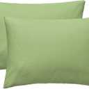 iMaylex Soft 100% Egyptian Cotton Zipper Closure Pillowcases, Cozy and Lightweight Pillow Case, Set of 2,St. Patrick's Day,Olive Green, Standard, 20" x 26"