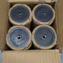 4 Pack Cat Scratching Post Replacement, 11.8 x 2.7 Inch Sisal Poles with M8 Screws, Refill Parts for Indoor Cat Towers and Furniture Repair-Brown