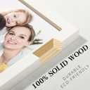 Picture Frames 8x10 2 Pack Made of Solid Wood White for Wall Mounting and Tabletop Display