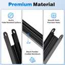 50" RV Awning Inner Drive Arm, Compatible with Solera Regal 69" Assemblies, Precision-Fit 50"x1.75" Black Aluminum Rail, Anti-Rust Powder-Coated Replacement