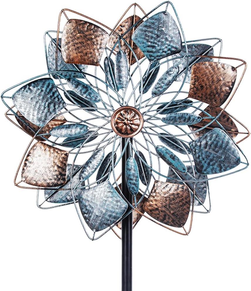 Wind Spinners Outdoor Metal 14.3 Wind Spinners for Yard and Garden Vintage Wind Spinner Garden Decor Wind Sculptures & Spinners for Patio Lawn Decoration