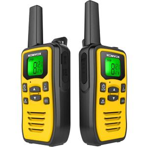 Profressional Walkie Talkies for Adults, Rechargeable Two Way Radios Long Range, 36 Channels 2 Way Emergency Radio with NOAA Weather Alert, Survival Gear and Equipment for Camping Hunting Hiking (Yellow)