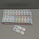 1.2American Mahjong Tile Set, 166 Mahjong Game Set with Pink Color (Tiles Only, No Racks and Other Accessories)
