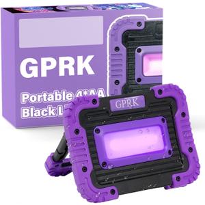 20W LED Black Light,, Battery Operated Black Light for Halloween Party, Glow in The Dark,Body Paint, Fluorescent Poster, Neon Glow Party