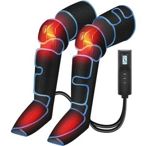 CuPiLo Leg Massager with Heat, FSA Eligible HSA Air Compression Leg Massager for Blood Circulation and Pain Relief,Muscle Fatigue,Cramps,Swelling and Edema
