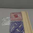 BESPORTBLE 12pcs Memorial Day Windmill Decorations Patriotic for Outdoor Garden Decor Pinwheels for Lawn Parties Hollow Rods Included (30X18X18CM, Multi)