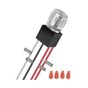 12V DC Dimmer Switch, 5-24 Volts Dimmer Switch PWM Waterproof for LED RV Lights Interior, Ceiling Lights, Halogen, Incandescent, Auto, Truck, Marine, Strip Lighting - Long Shaft