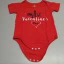 My 1st Valentine Day Newborn Baby Boys Bodysuits Girls Unisex Cute Funny Infant Romper, Size 80