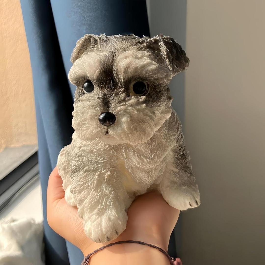 Big taba Squishy Dog, Cute Squishy Dog Stress Relief Toy for Adult/Kids, Handmade Soft Chenery Design, Perfect Squeeze Toys Gift for Relaxation and Fun (6Big Schnauzer)