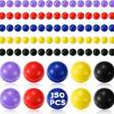 Silipull 150 x 50 Caliber Projectiles for Self Defense and Practice, 50 Cal Solid Nylon Balls, Reusable Plastic Ammo Projectiles Hard Paintball for Defense Target Shooting