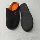 VeraCosy Men's Two-Tone Memory Foam House Slippers Indoor Outdoor Durable Rubber Sole (13-14, Orange)