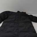 Men's Long Winter Coats Parkas Water Repellent Jacket Warm Fur Hooded Thicken (X-Large, Black)