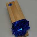 33FT Christmas Tinsel Garland,Blue Shiny Metallic Foil Decorations for Parade Floats, Halloween, Christmas Tree, New Year Parties,Birthday Party,Indoor and Outdoor Disco Party Supplies