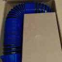 SheeChung 3FT RV Sewer Hose, Short Camper Sewer Hose for RV Dumping, Heavy-Duty Waste Hose with Swivel Fittings, 90-Degree Clear Elbow, 4-in-1 Adapter, 2 Storage Caps, 1 RV Waste Value Wrench